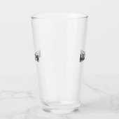 Einfache Anfangsbuchstaben Monogramm fügen Sie Ihr Glas (Rechts)