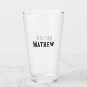 Einfache Anfangsbuchstaben Monogramm fügen Sie Ihr Glas