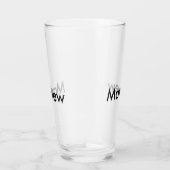 Einfache Anfangsbuchstaben Monogramm fügen Sie Ihr Glas (Rechts)