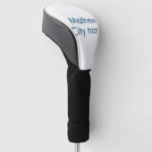 Einfache Anfangsbuchstaben Monogramm fügen Sie Ihr Golf Headcover (angewinkelt)