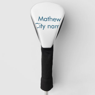 Einfache Anfangsbuchstaben Monogramm fügen Sie Ihr Golf Headcover