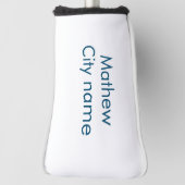 Einfache Anfangsbuchstaben Monogramm fügen Sie Ihr Golf Headcover (Rotieren 90)