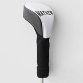 Einfache Anfangsbuchstaben Monogramm fügen Sie Ihr Golf Headcover (angewinkelt)