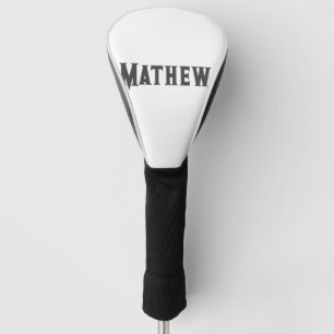 Einfache Anfangsbuchstaben Monogramm fügen Sie Ihr Golf Headcover