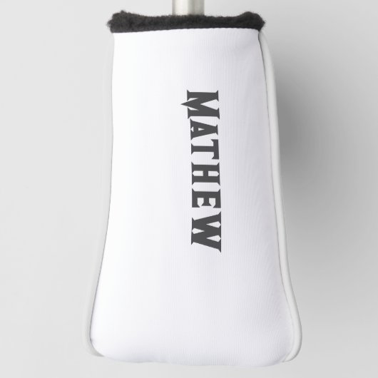 Einfache Anfangsbuchstaben Monogramm fügen Sie Ihr Golf Headcover (Rotieren 90)