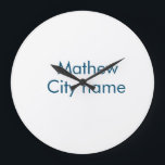 Einfache Anfangsbuchstaben Monogramm fügen Sie Ihr Große Wanduhr<br><div class="desc">Gestaltung</div>