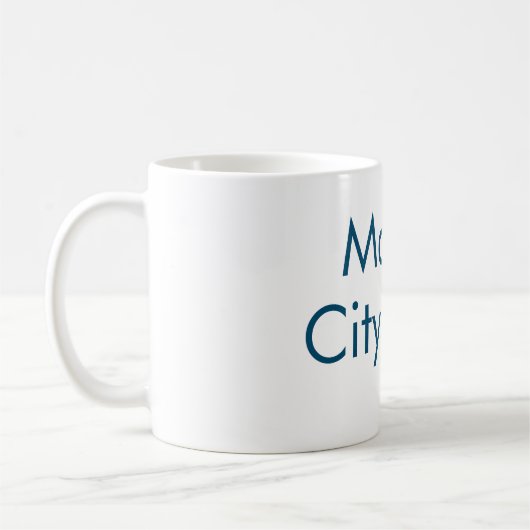 Einfache Anfangsbuchstaben Monogramm fügen Sie Ihr Kaffeetasse (Links)