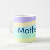 Einfache Anfangsbuchstaben Monogramm fügen Sie Ihr Kaffeetasse (Vorderseite Links)