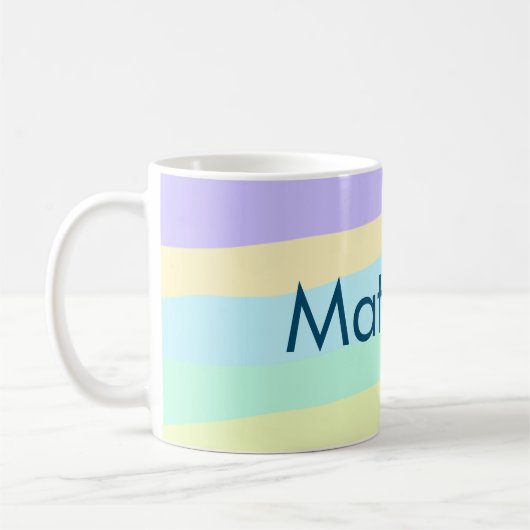 Einfache Anfangsbuchstaben Monogramm fügen Sie Ihr Kaffeetasse (Links)