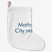 Einfache Anfangsbuchstaben Monogramm fügen Sie Ihr Kleiner Weihnachtsstrumpf (Vorderseite)