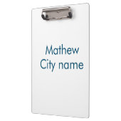 Einfache Anfangsbuchstaben Monogramm fügen Sie Ihr Klemmbrett (Links)