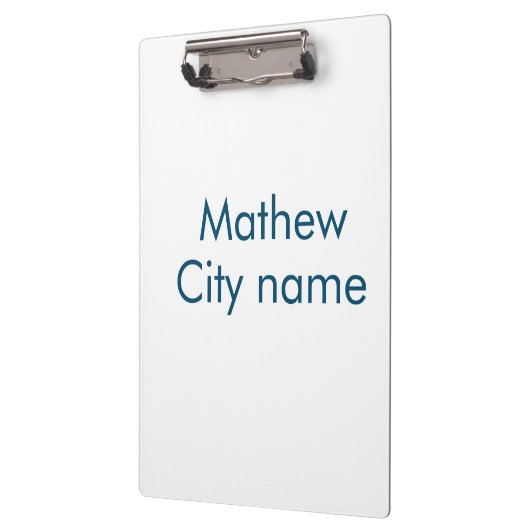 Einfache Anfangsbuchstaben Monogramm fügen Sie Ihr Klemmbrett (Links)