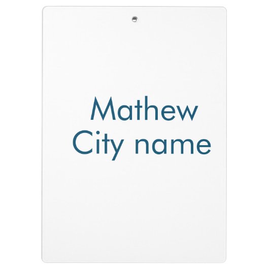 Einfache Anfangsbuchstaben Monogramm fügen Sie Ihr Klemmbrett (Rückseite)