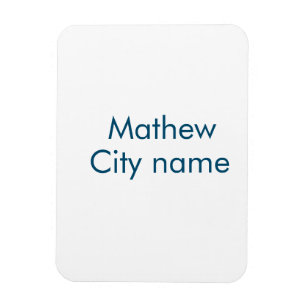 Einfache Anfangsbuchstaben Monogramm fügen Sie Ihr Magnet