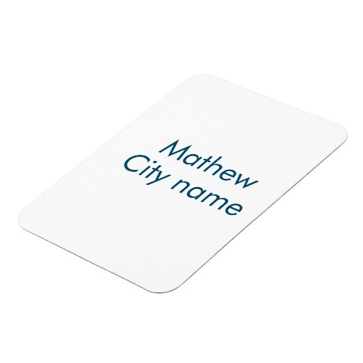 Einfache Anfangsbuchstaben Monogramm fügen Sie Ihr Magnet (Linke Seite)