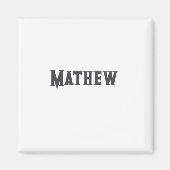 Einfache Anfangsbuchstaben Monogramm fügen Sie Ihr Magnet (Vorne)