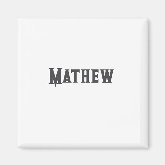 Einfache Anfangsbuchstaben Monogramm fügen Sie Ihr Magnet (Vorne)