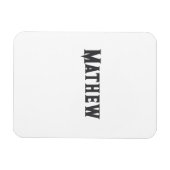 Einfache Anfangsbuchstaben Monogramm fügen Sie Ihr Magnet (Horizontal)