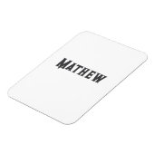 Einfache Anfangsbuchstaben Monogramm fügen Sie Ihr Magnet (Linke Seite)