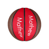 Einfache Anfangsbuchstaben Monogramm fügen Sie Ihr Mini Basketball (Vertikal)