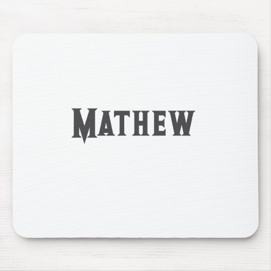 Einfache Anfangsbuchstaben Monogramm fügen Sie Ihr Mousepad (Vorne)