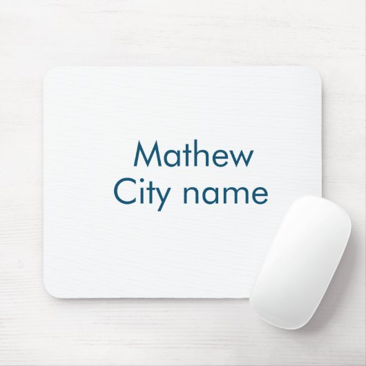 Einfache Anfangsbuchstaben Monogramm fügen Sie Ihr Mousepad (Mit Mouse)