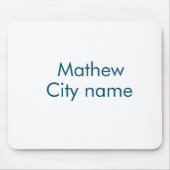 Einfache Anfangsbuchstaben Monogramm fügen Sie Ihr Mousepad (Vorne)