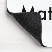 Einfache Anfangsbuchstaben Monogramm fügen Sie Ihr Mousepad (Ecke)