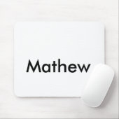 Einfache Anfangsbuchstaben Monogramm fügen Sie Ihr Mousepad (Mit Mouse)