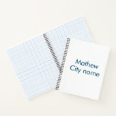 Einfache Anfangsbuchstaben Monogramm fügen Sie Ihr Notizblock (Innenseite)