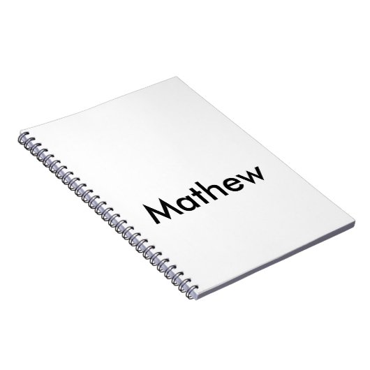 Einfache Anfangsbuchstaben Monogramm fügen Sie Ihr Notizblock (Rechte Seite)