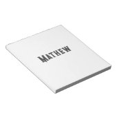 Einfache Anfangsbuchstaben Monogramm fügen Sie Ihr Notizblock (angewinkelt)