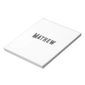 Einfache Anfangsbuchstaben Monogramm fügen Sie Ihr Notizblock (Rotiert)