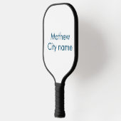 Einfache Anfangsbuchstaben Monogramm fügen Sie Ihr Pickleball Schläger (Links)