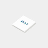 Einfache Anfangsbuchstaben Monogramm fügen Sie Ihr Post-it Klebezettel (angewinkelt)