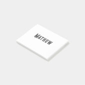 Einfache Anfangsbuchstaben Monogramm fügen Sie Ihr Post-it Klebezettel (angewinkelt)