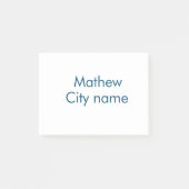 Einfache Anfangsbuchstaben Monogramm fügen Sie Ihr Post-it Klebezettel (Vorderseite)