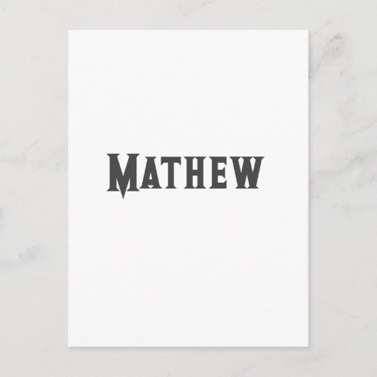 Einfache Anfangsbuchstaben Monogramm fügen Sie Ihr Postkarte (Vorderseite)