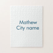 Einfache Anfangsbuchstaben Monogramm fügen Sie Ihr Puzzle (Vertikal)