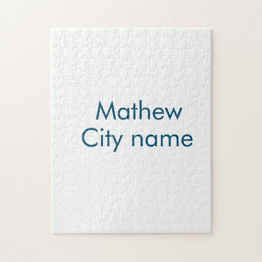 Einfache Anfangsbuchstaben Monogramm fügen Sie Ihr Puzzle (Vertikal)