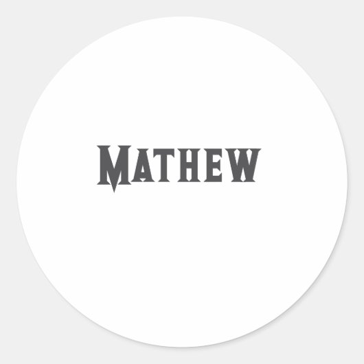 Einfache Anfangsbuchstaben Monogramm fügen Sie Ihr Runder Aufkleber (Vorderseite)