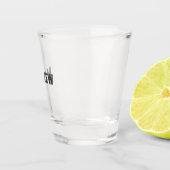 Einfache Anfangsbuchstaben Monogramm fügen Sie Ihr Schnapsglas (Rechts)