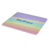 Einfache Anfangsbuchstaben Monogramm fügen Sie Ihr Schneidebrett (Ecke)