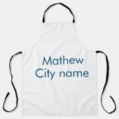 Einfache Anfangsbuchstaben Monogramm fügen Sie Ihr Schürze (Vorderseite)