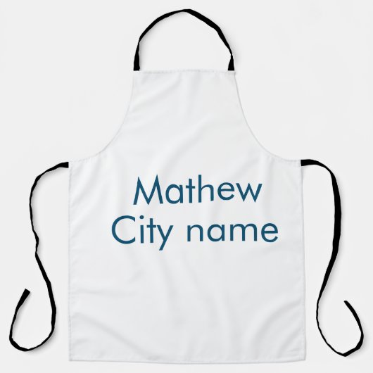 Einfache Anfangsbuchstaben Monogramm fügen Sie Ihr Schürze (Vorderseite)