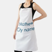 Einfache Anfangsbuchstaben Monogramm fügen Sie Ihr Schürze (InSitu)