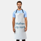 Einfache Anfangsbuchstaben Monogramm fügen Sie Ihr Schürze (Getragen)