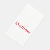 Einfache Anfangsbuchstaben Monogramm fügen Sie Ihr Serviette (Ecke)