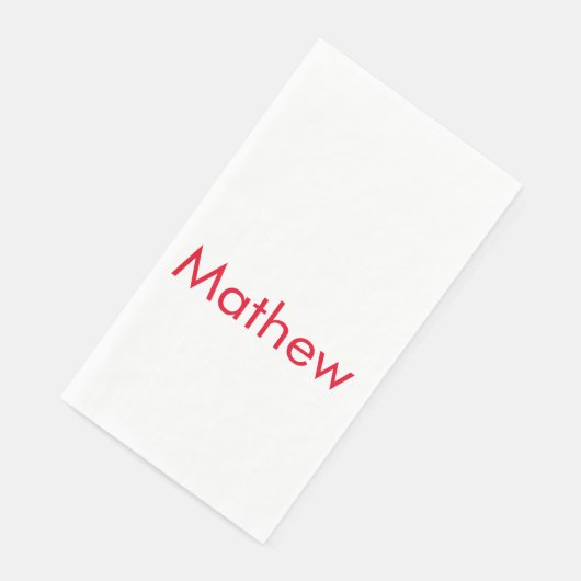 Einfache Anfangsbuchstaben Monogramm fügen Sie Ihr Serviette (Ecke)