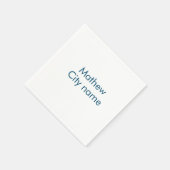 Einfache Anfangsbuchstaben Monogramm fügen Sie Ihr Serviette (Ecke)